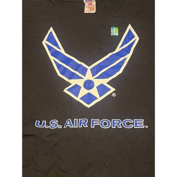 Bayside Men's/Unisex 2XL Black U.S. Air Force Graphic T-Shirt Short Sleeve NEW - Picture 5 of 7